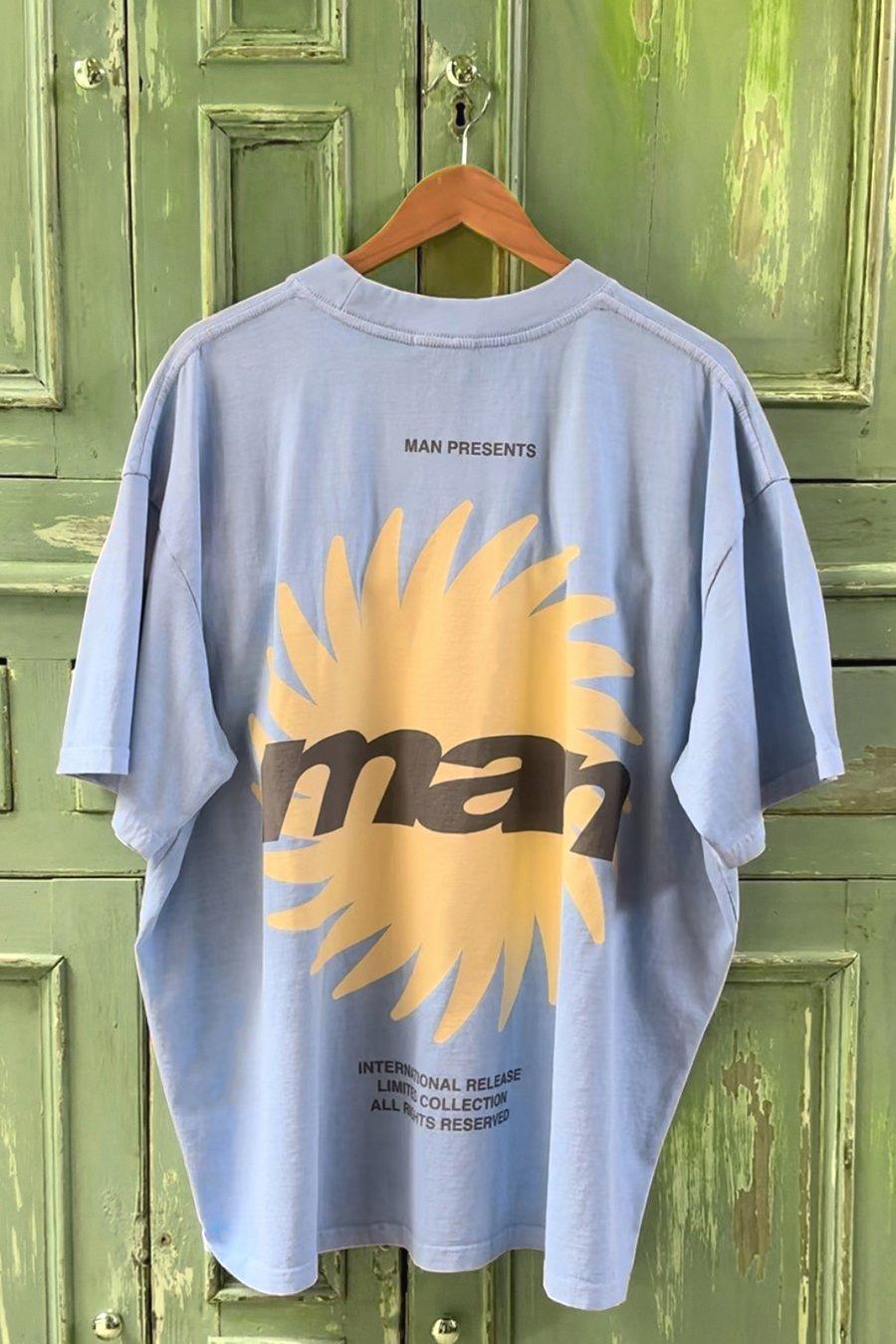 Men's Blue Oversized Tops | boohooMAN USA